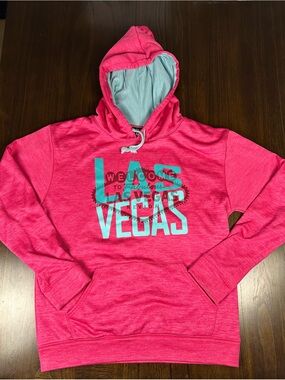 Welcome To Las Vegas women’s pink pullover hoodie Point Sportswear Long Sleeve